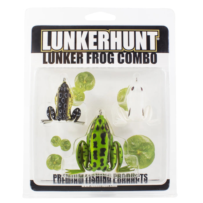 Lunkerhunt 3-Piece Lunker Frog Combo