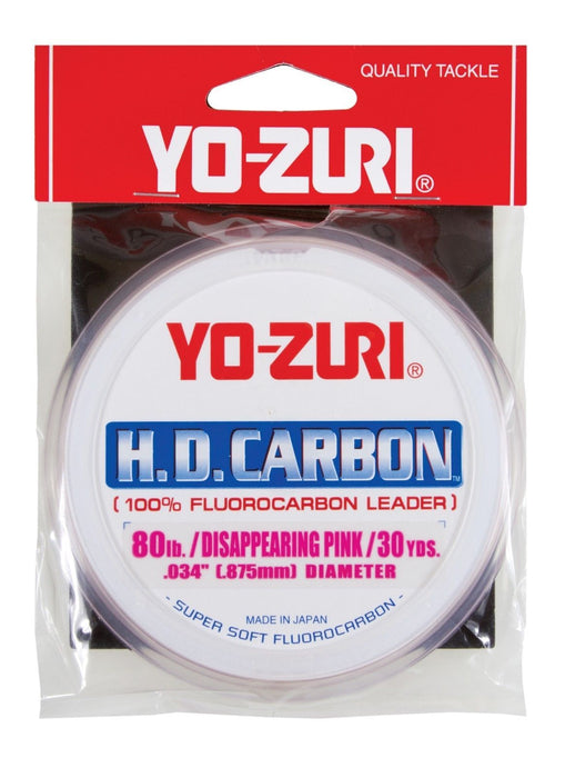 Yo-Zuri HD Carbon Disappearing Pink 30 Yards Fluorocarbon Leader 2 pound