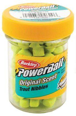 Berkley Powerbait Trout Nibbles 1.1 oz. Jar Chartreuse
