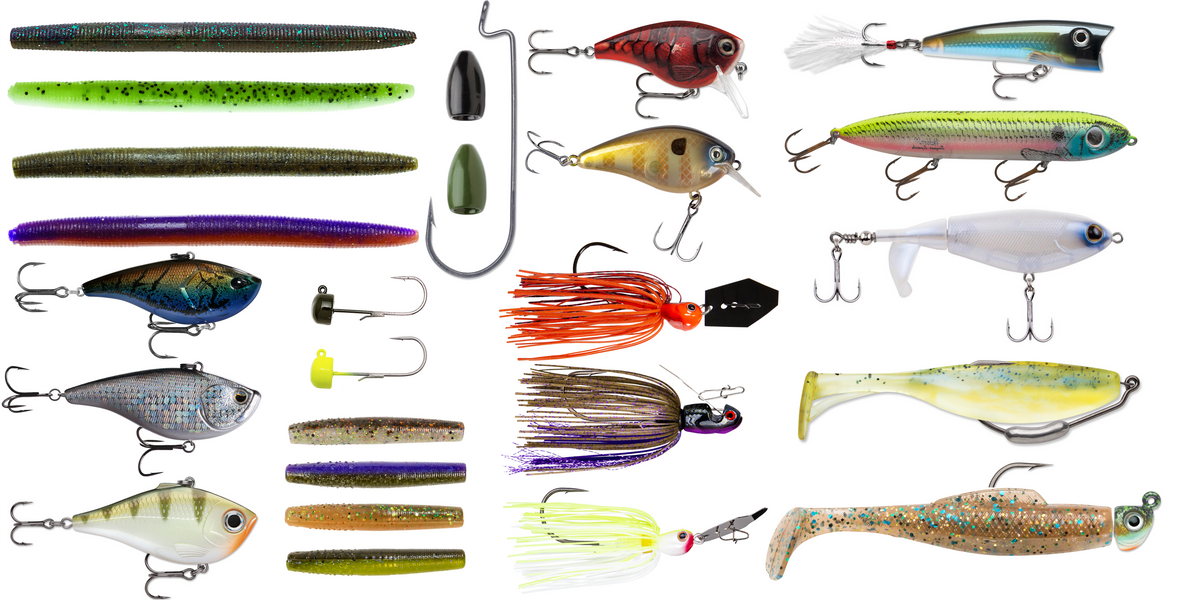 What are some popular fishing bait options for different types of