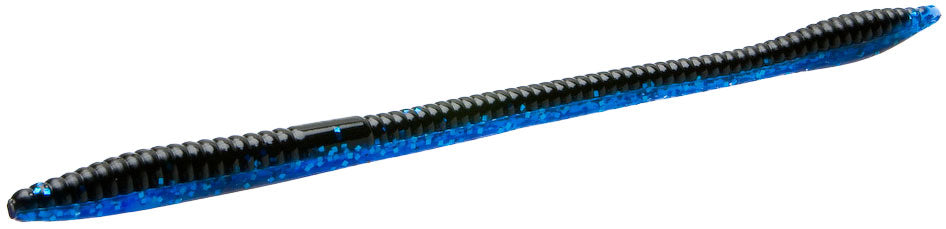 Zoom Trick Worm - Black Sapphire - 6.5 inch - 20 pack