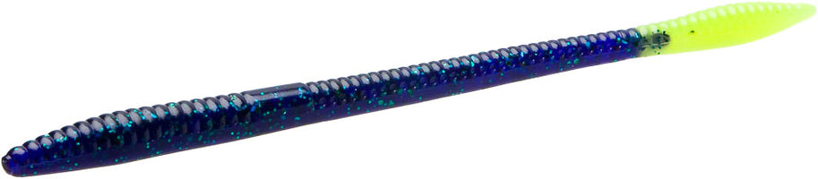 Zoom Trick Worm - Junebug Chartreuse - 6.5 inch - 20 pack