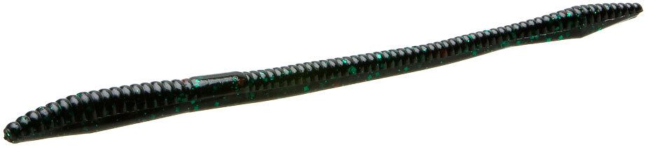 Zoom Trick Worm - Black Emerald - 6.5 inch - 20 pack