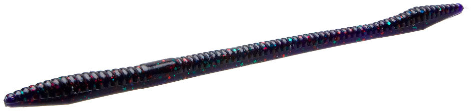 Zoom Trick Worm - Junebug Red - 6.5 inch - 20 pack