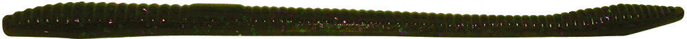 Zoom Trick Worm - Green Pumpkin Candy - 6.5 inch - 20 pack