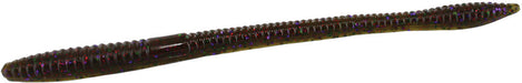 Zoom Trick Worm - Green Pumpkin Candy Red - 6.5 inch - 20 pack