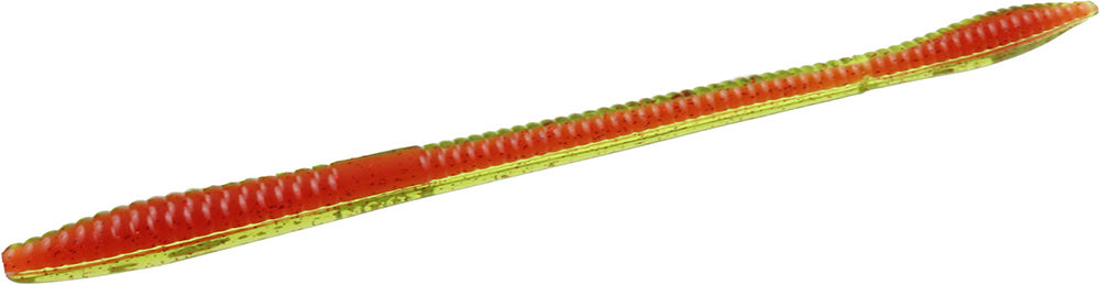 Zoom Trick Worm - Watermelon Red Red Core - 6.5 inch - 20 pack