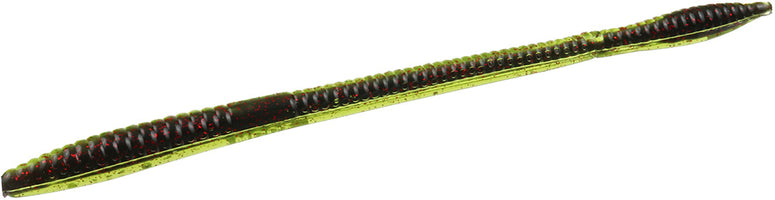 Zoom Trick Worm - Watermelon Red Black Core - 6.5 inch - 20 pack