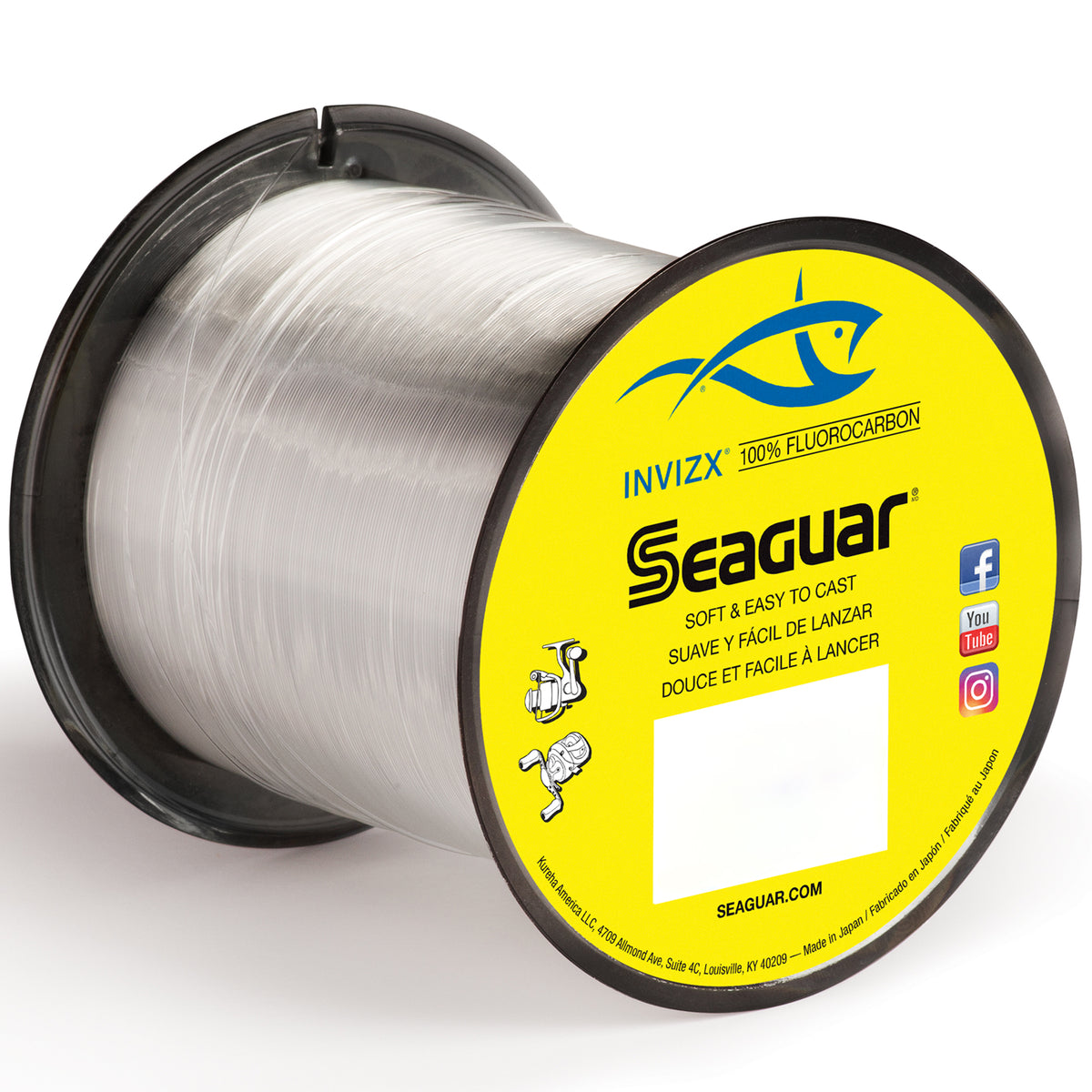 Seaguar Invizx 100% Fluorocarbon 200 Yard Fishing Line (20-Pound
