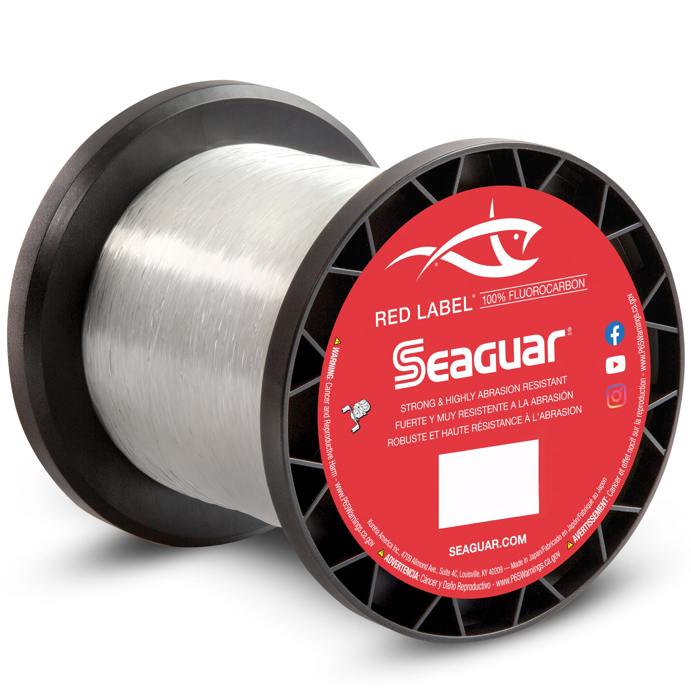 6lb red mono fishing line Seaguar Red Label 100 Pct Fluorocarbon 1000yd 6 lb