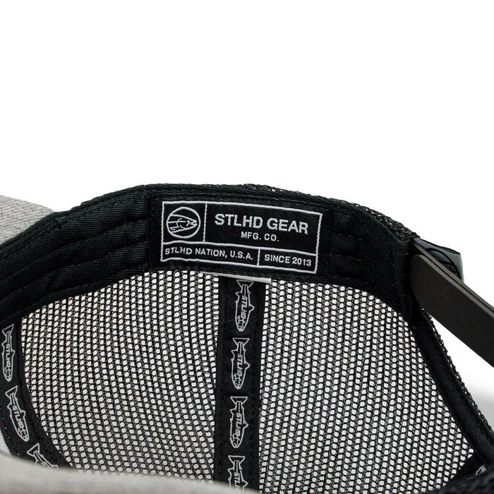 STLHD Chrome Edition Heather Grey/Black Trucker Snapback Hat