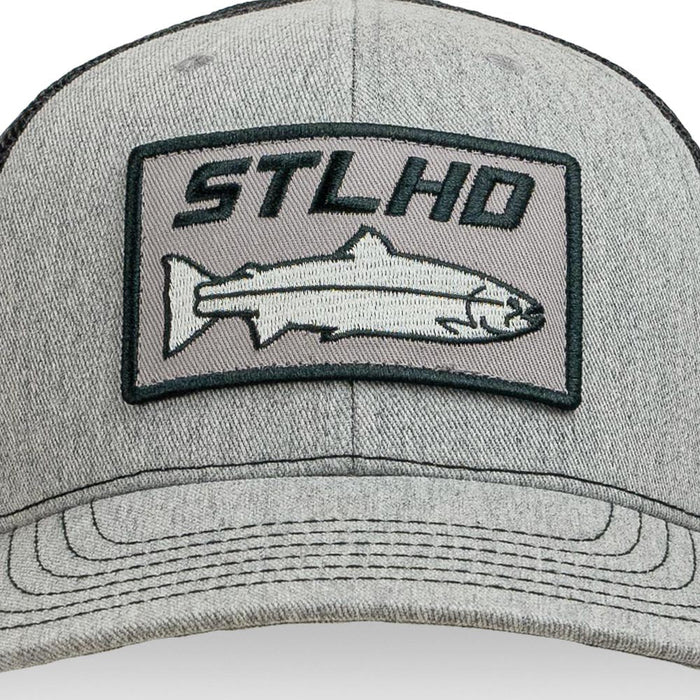 STLHD Chrome Edition Heather Grey/Black Trucker Snapback Hat
