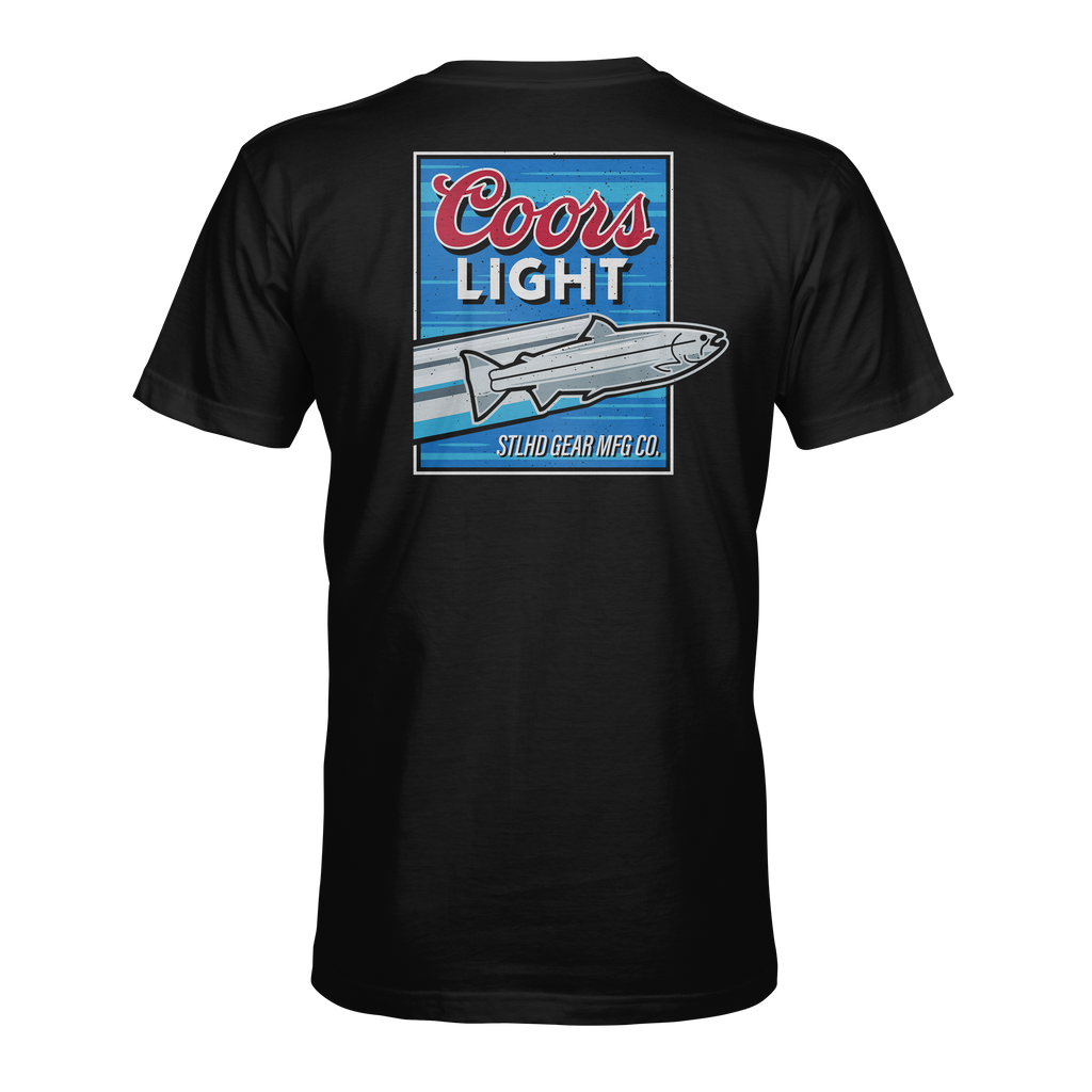coors light fishing pole for sale STLHD Men's X Coors Light Throwback Tee — Discount Tackle