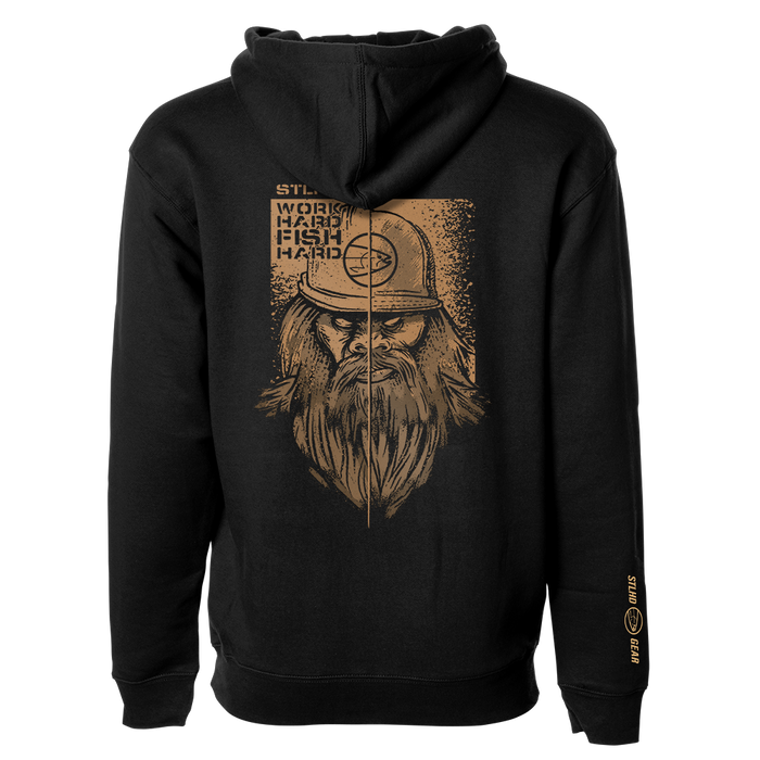 STLHD Men’s Work Hard Fish Hard Premium Hoodie