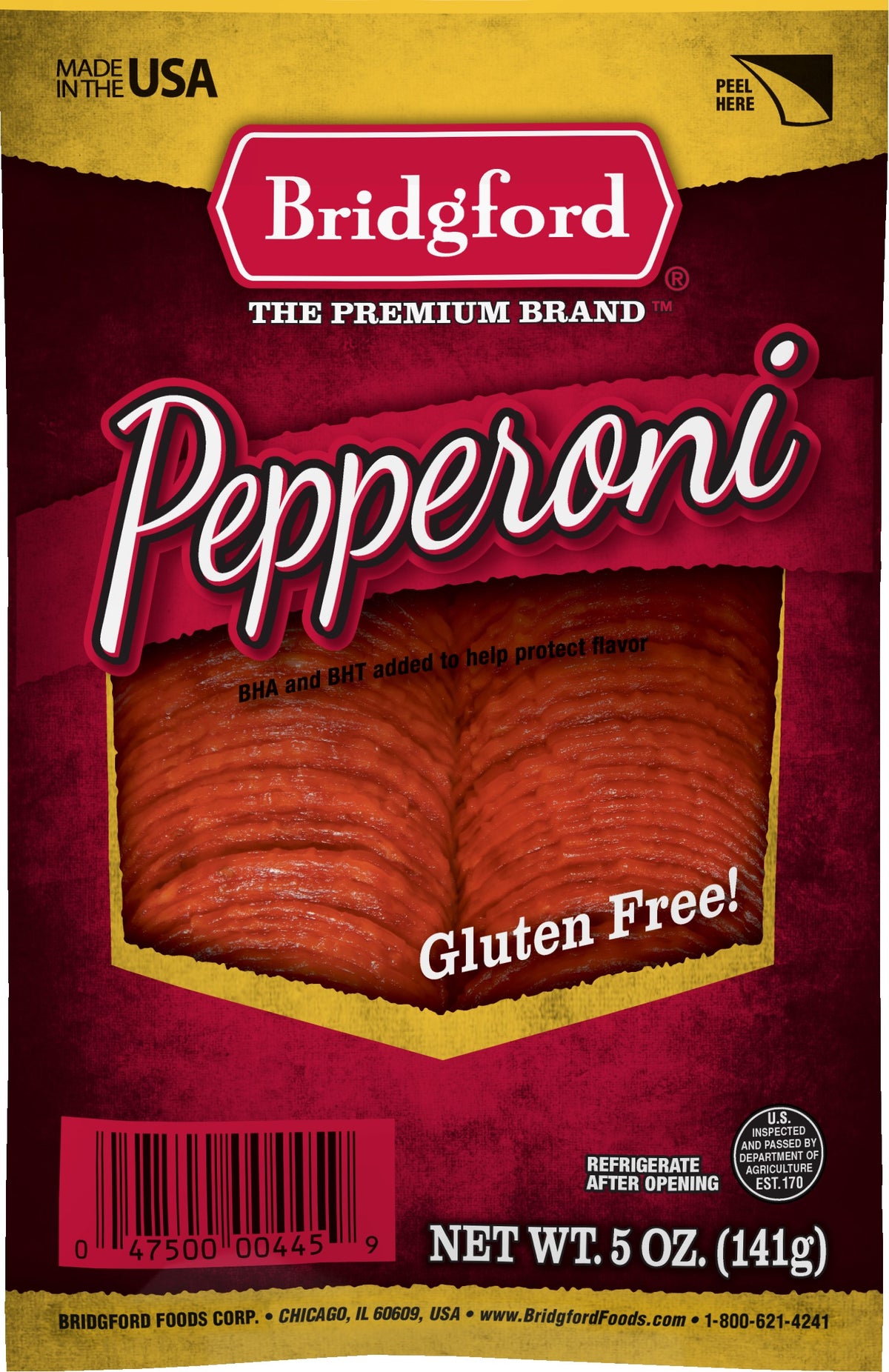 Bridgford Sliced Pepperoni 5 oz — Discount Tackle