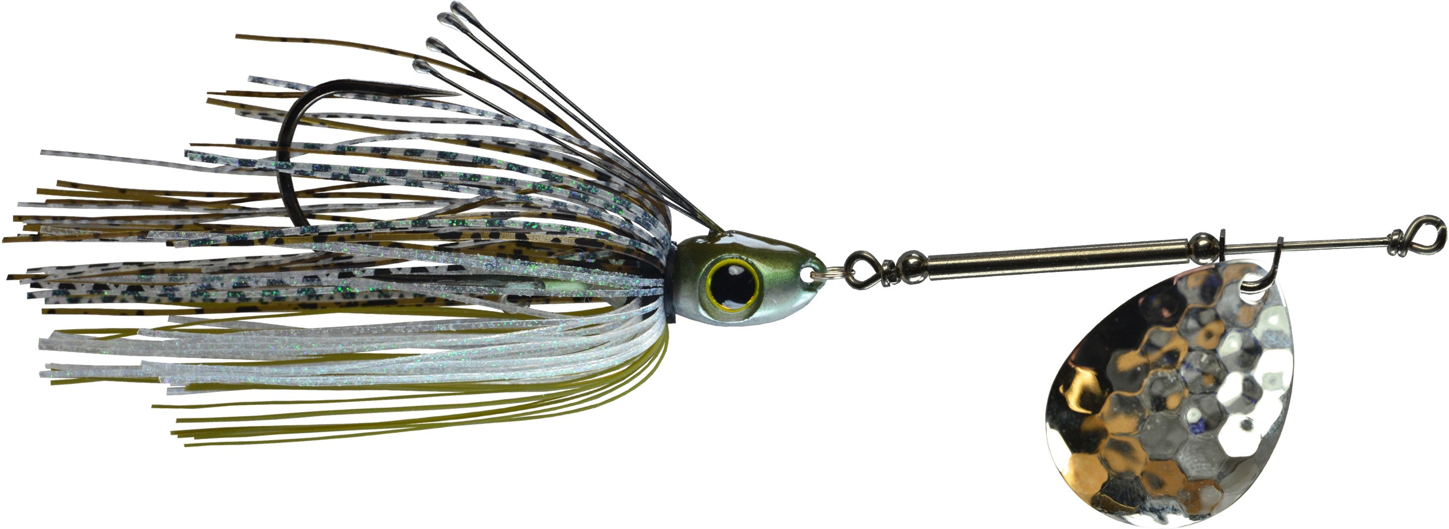 Picasso All-Terrain Weedless Inline Spinner Green Pumpkin Gizzard Nickel / 3/8 oz