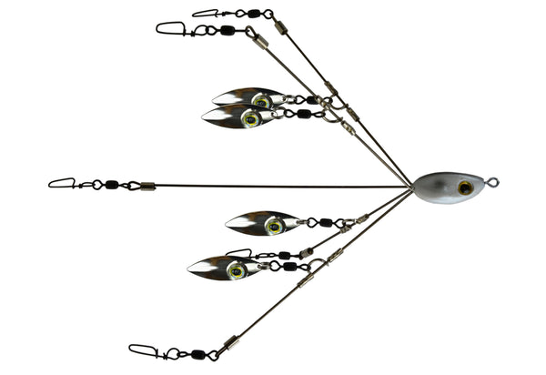 Picasso Bait Ball Pulse Rig Shad with Eyes On Blades
