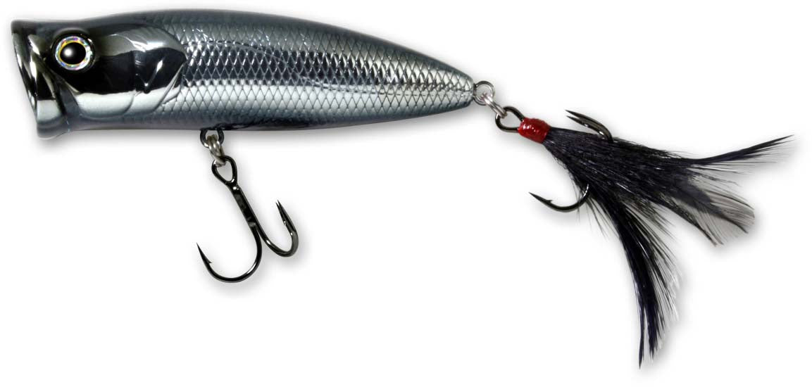 dead stick fishing top topwater lures Musky Mania Doc 9in The Texas Custom Lures She Dog Hard Bait is designed with twin rattles and has a high buoyancy. Deps PulseCod Topwater Popper Black