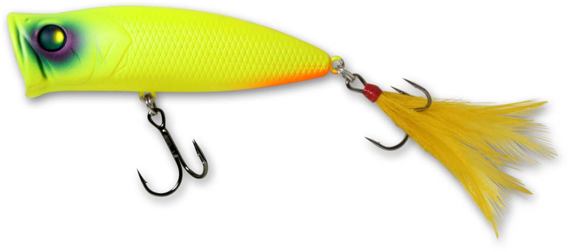 electric pulse fishing lures Deps PulseCod Topwater Popper Black Silver