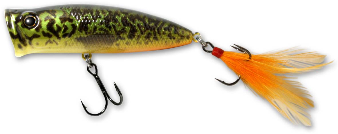deps fishing lures Deps PulseCod Topwater Popper Black Silver