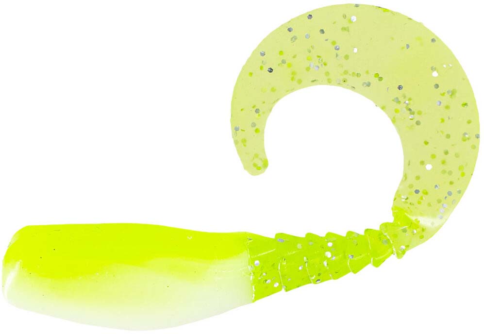 Curly Tail Shad Body - Great Crappie Soft Plastic Twister Tail Bait 