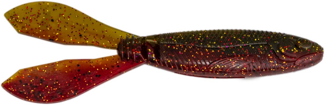 13 FISHING Caboose Craw Soft Plastic Jig Trailer – 4/9oz, 6 Baits Per Pack, High Buoyancy For Bass Fishing