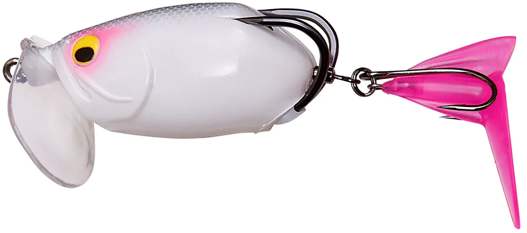 aqua bat fishing lures Megabass Frog Batra-X White Peach