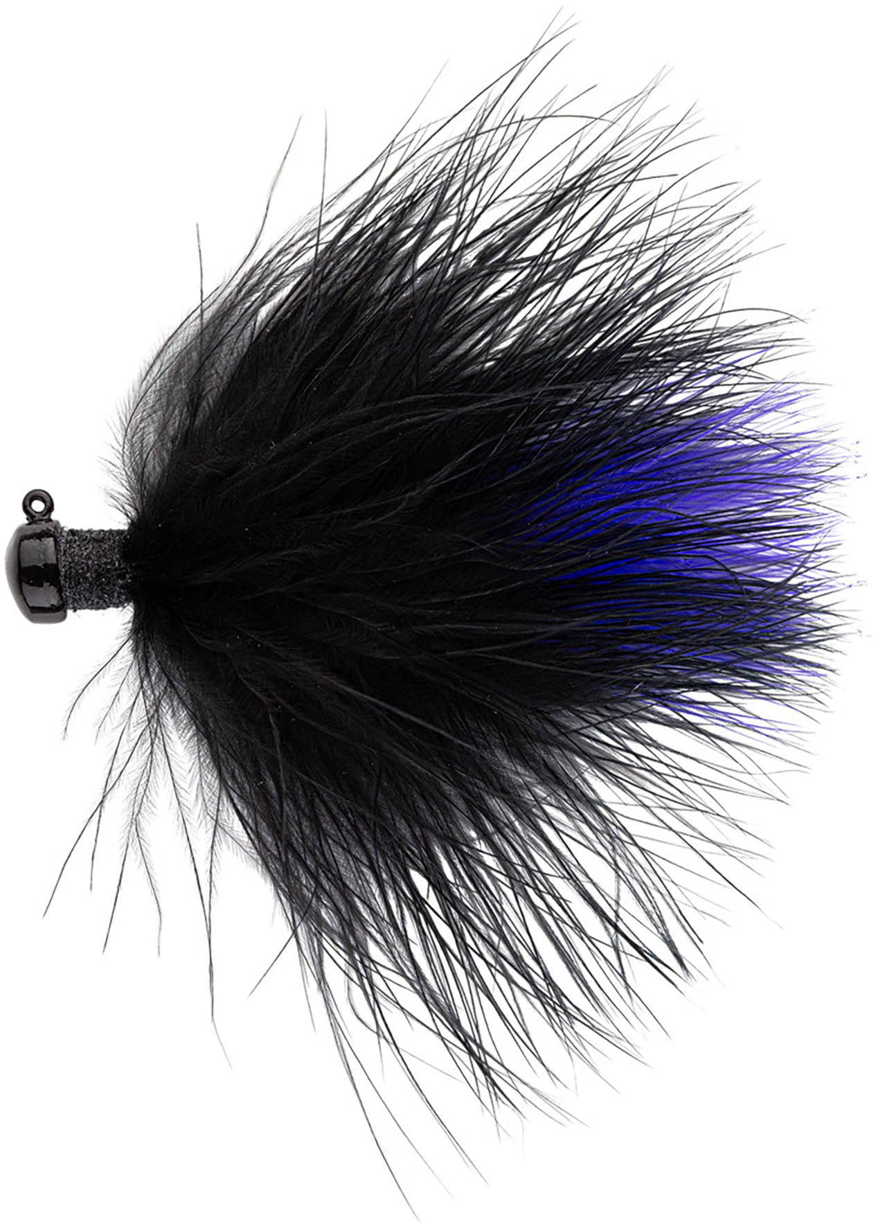 Northland Tackle Marabou Hair Jig - 2 Pack Black Purple / 1/8 oz