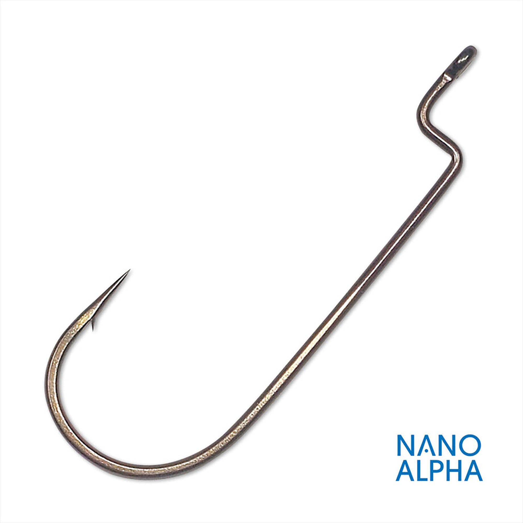 Gamakatsu Nano Alpha Offset Round Bend Worm Hook 4/0