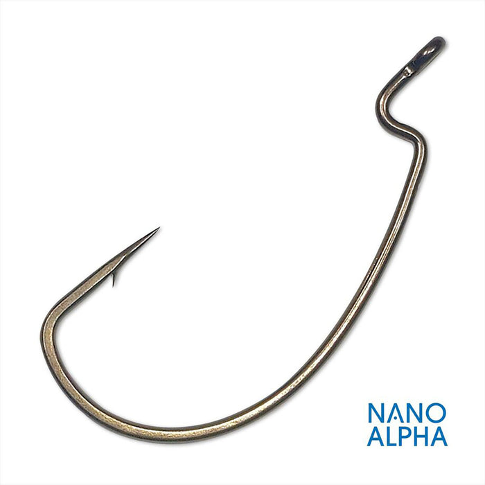 Gamakatsu Offset Shank Superline EWG Nano Alpha Worm Hooks