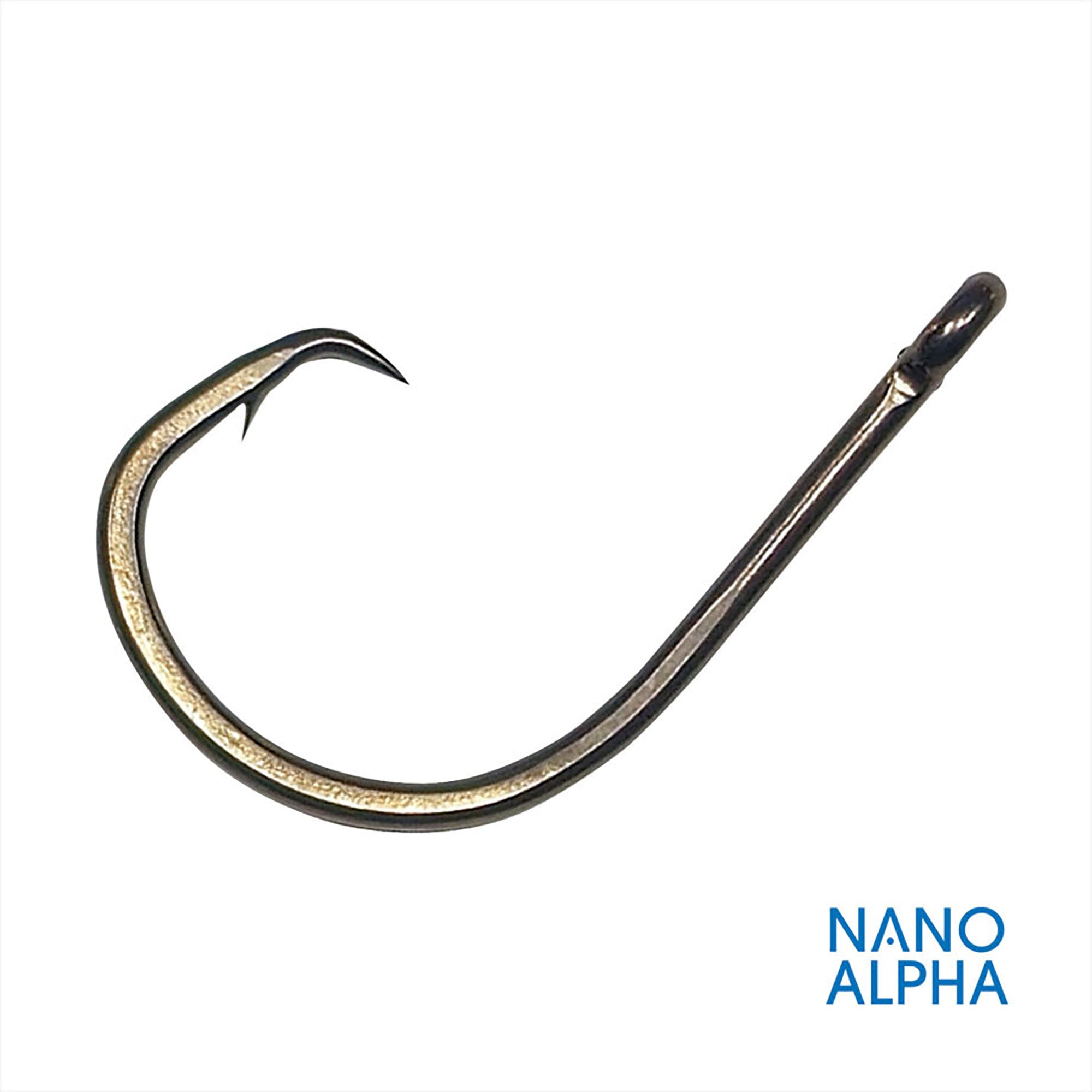 bass fishing octopus hook Gamakatsu Octopus Circle 4X Inline Nano Alpha Hooks 4/0 6pk