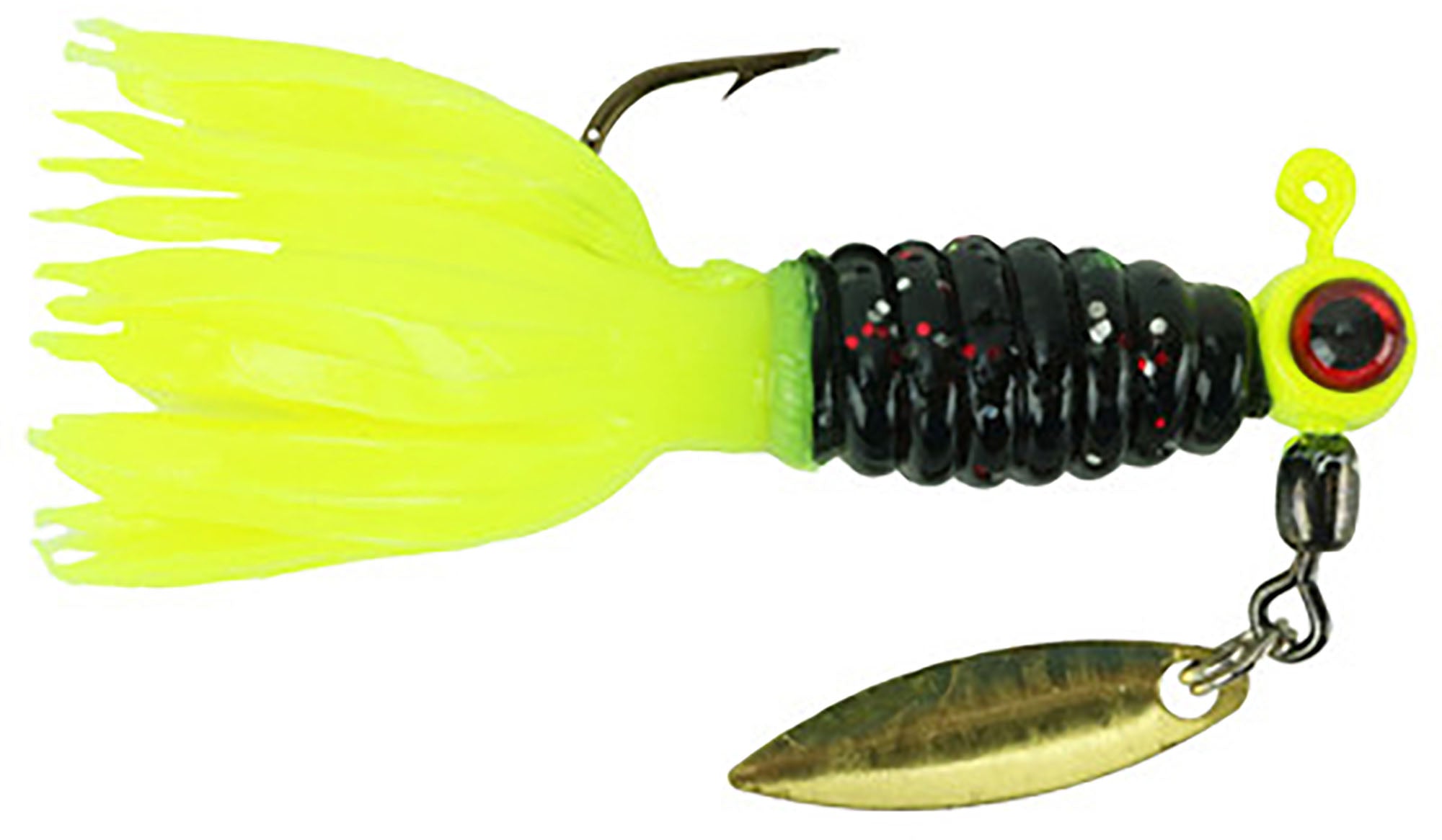 Mr. Crappie Sausage Head Spins Pre-Rigged Crappie Thunder Monkey Shine / 1/8 oz
