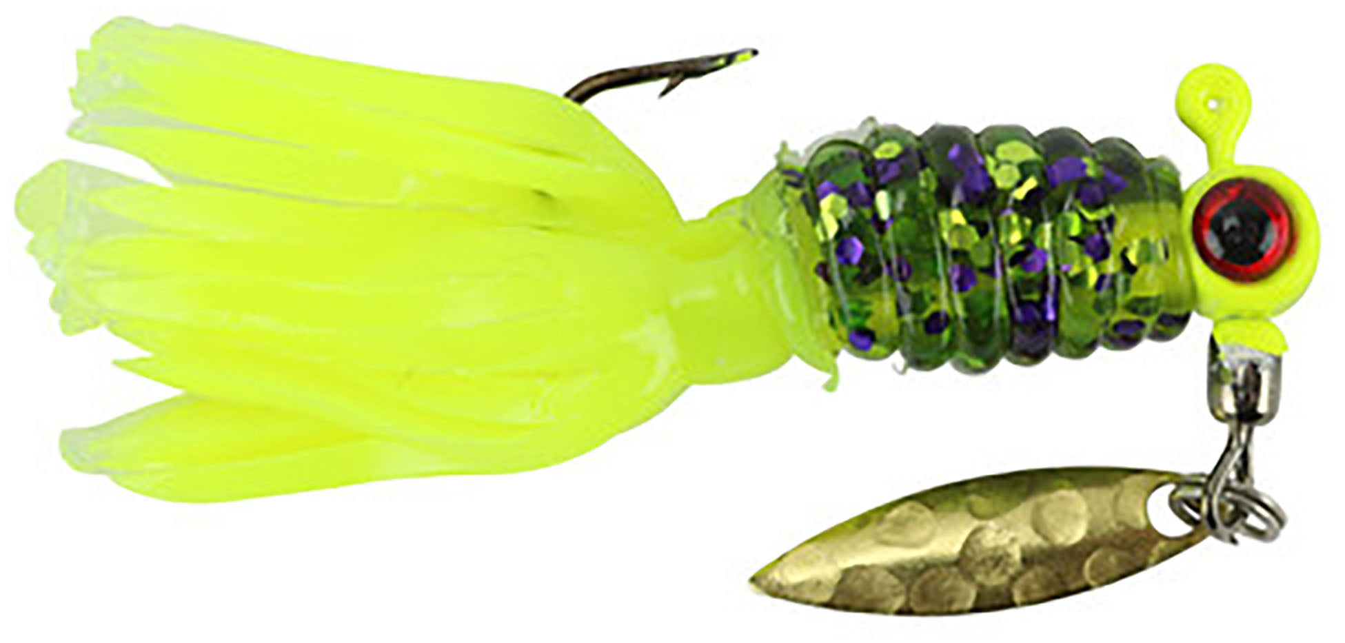 Crappie Sausage Head Jig Pre-Rigged w/Crappie Thunder Soft