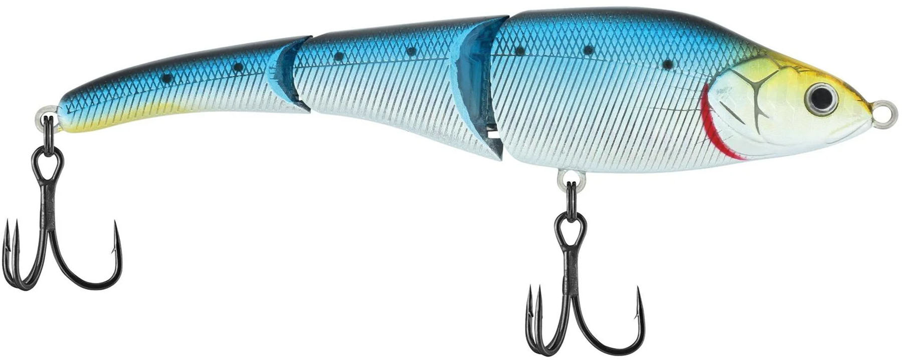 Le Magic Swing Tail en 13 cm couleur sardine est monté sur 7 grammages Le Magic Swing Tail en 13 cm couleur sardine est monté sur 7 grammages