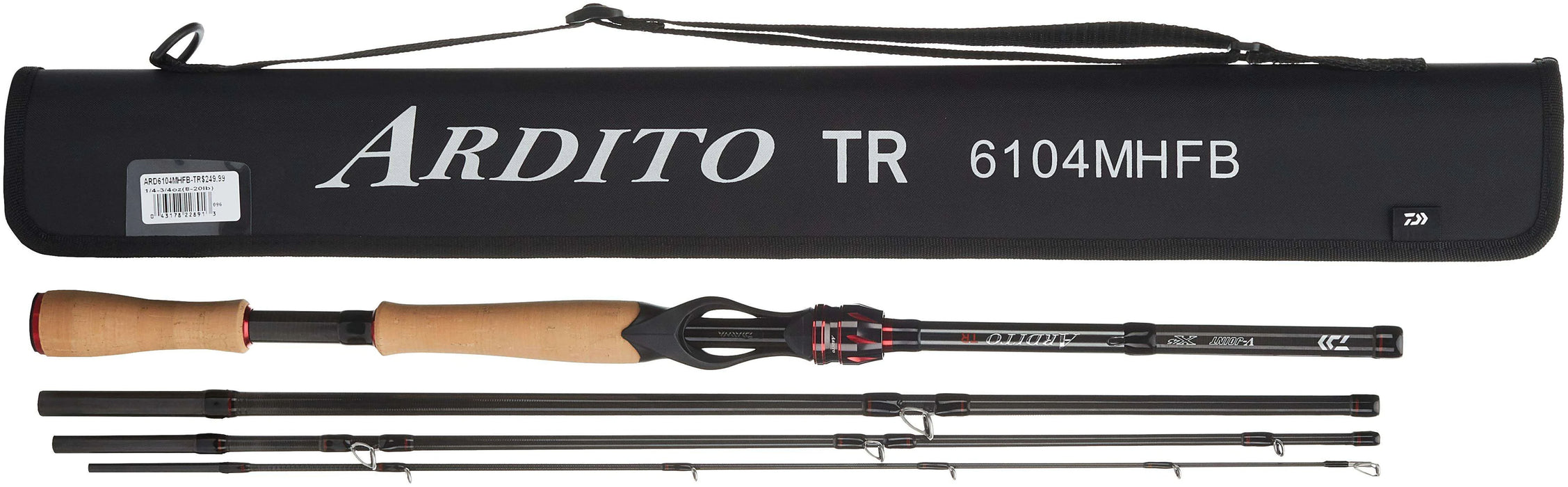 Daiwa Ardito 4 Piece Travel Rods - 2024 Models