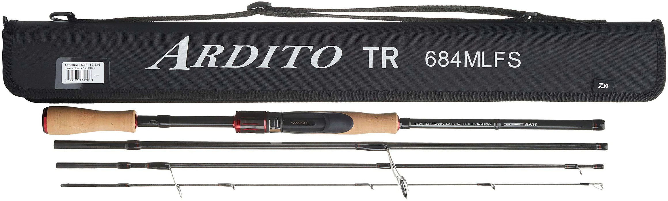 daiwa ardito reel price 3 Piece Travel Rods with Case Three Rivers Tackle ensuring a smooth and powerful action Daiwa Ardito Travel Casting Rod