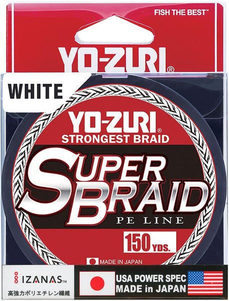 ゆーざーずぎゃらりー Yo-Zuri SuperBraid White - 150 Yard Spool — Discount Tackle