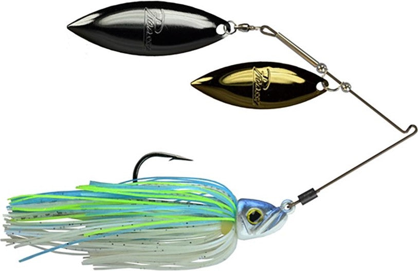 double spinner fishing lures Picasso Titanium Pro Double Willow Spinnerbait Blue/Red Pearl / 3/8oz