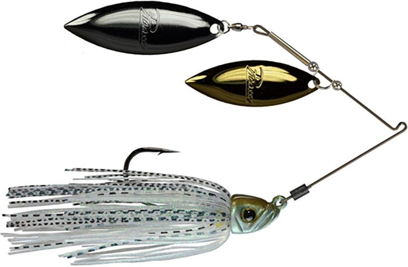 bean willow lleaf metal fishing lure Picasso Titanium Pro Double Willow Spinnerbait Blue/Red Pearl / 3/8oz