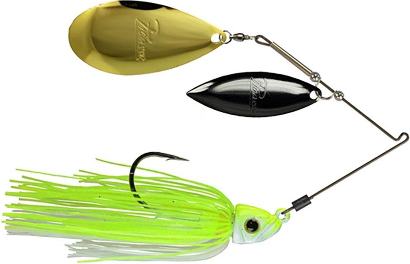 Picasso Lures Titanium Pro High-Performance Willow Indiana Spinnerbait, 3/8 oz / Blue/Red Pearl