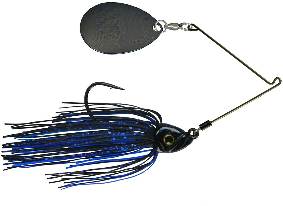 Picasso Lures Titanium Pro High-Performance Single Colorado Spinnerbait, 3/8 oz / Chartreuse/White
