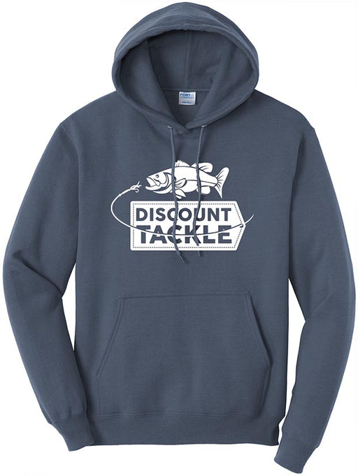 Discount Tackle Logo Pullover Hoodie - Steel Blue