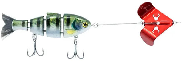 Bucca Buzzing Baby Bull Shad Jointed Swimbait/Buzzbait Combo - 3.75 Inch