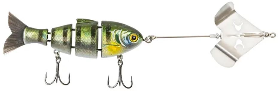 Bucca Buzzing Baby Bull Shad Jointed Swimbait/Buzzbait Combo - 3.75 Inch