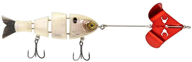 Bucca Buzzing Baby Bull Shad Jointed Swimbait/Buzzbait Combo - 3.75 Inch