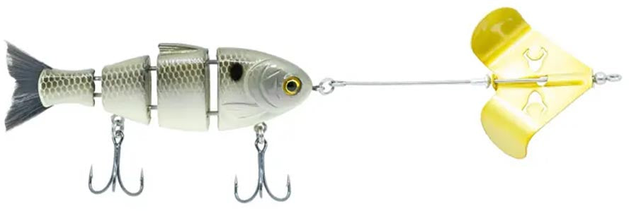 Bucca Buzzing Baby Bull Shad Jointed Swimbait/Buzzbait Combo - 3.75 Inch