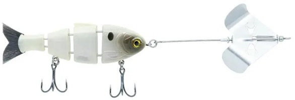 Bucca Buzzing Baby Bull Shad Jointed Swimbait/Buzzbait Combo - 3.75 Inch