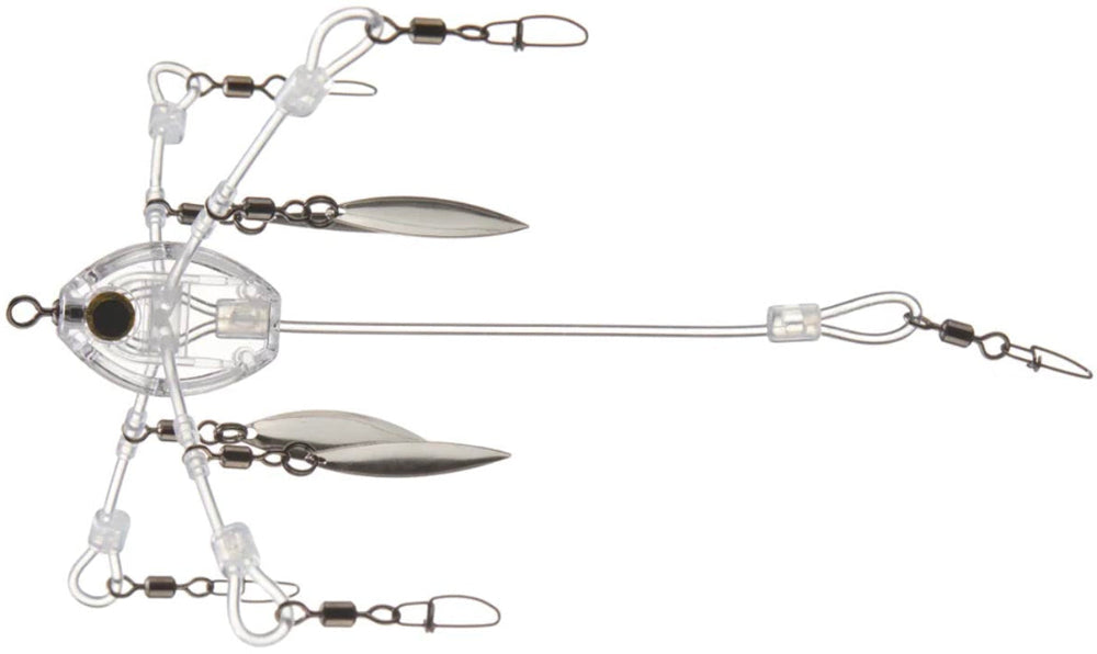 Stealth Lures Clear Stealth Rig - 4 Blade Design — Discount Tackle