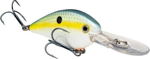 Strike King KVD 1.5 Flat Side Medium Diving Crankbait - Chartreuse Sexy Shad