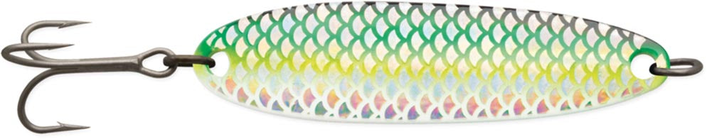 Luhr Jensen Krocodile Spoon | Glow Herring Aide; 3/4 oz